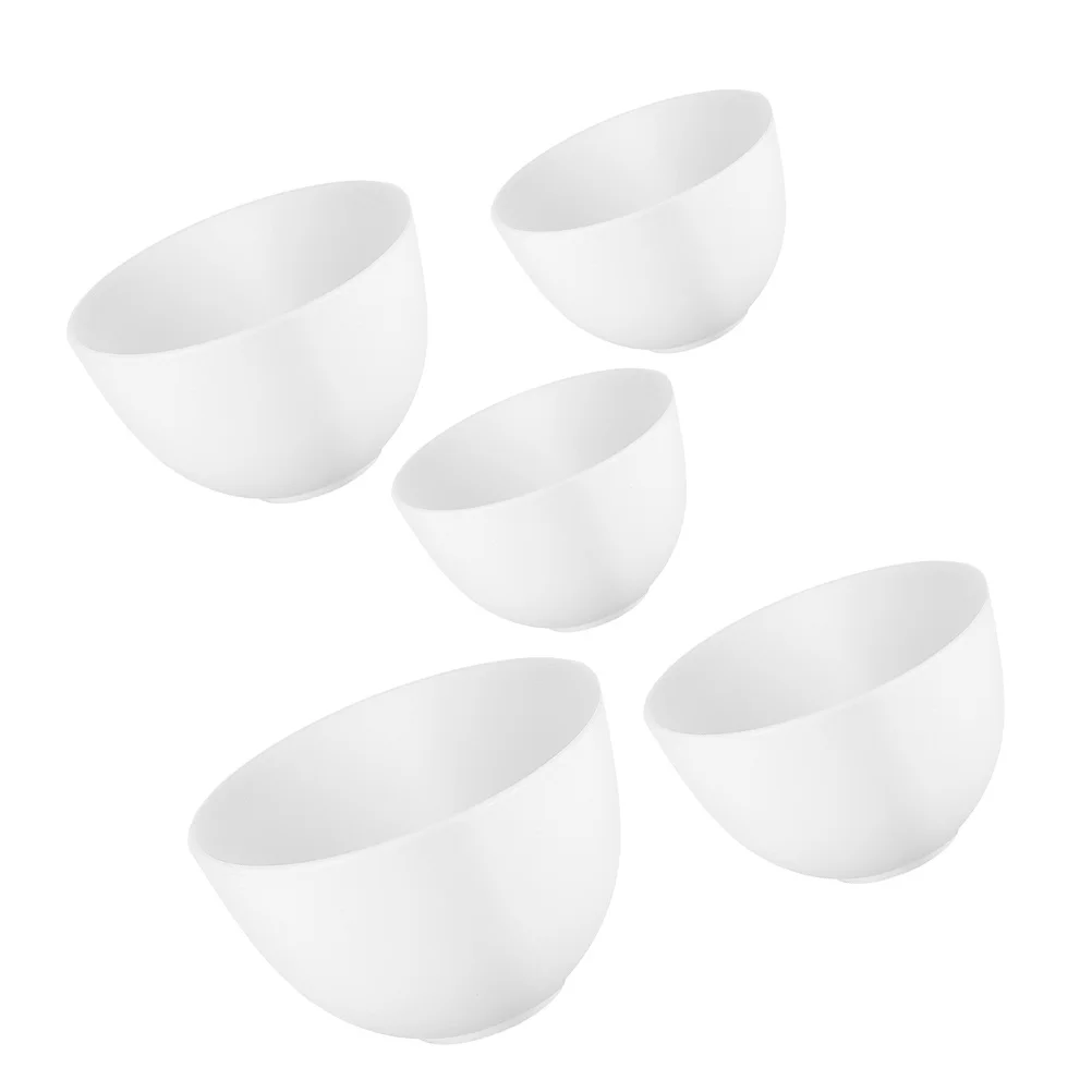 

5Pcs Silicone Mixing Bowls Facial Mask Flexible Shatterproof Spa Bowl Set for Home Salon Skincare Beauty Care Silicone Spa Bowl