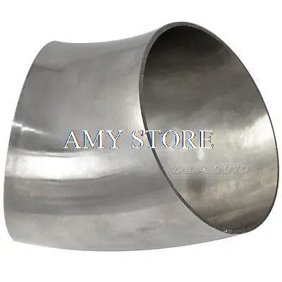 63mm 2.5'' Sanitary Weld Elbow Pipe Fitting 45 Degree Stainless Steel 304