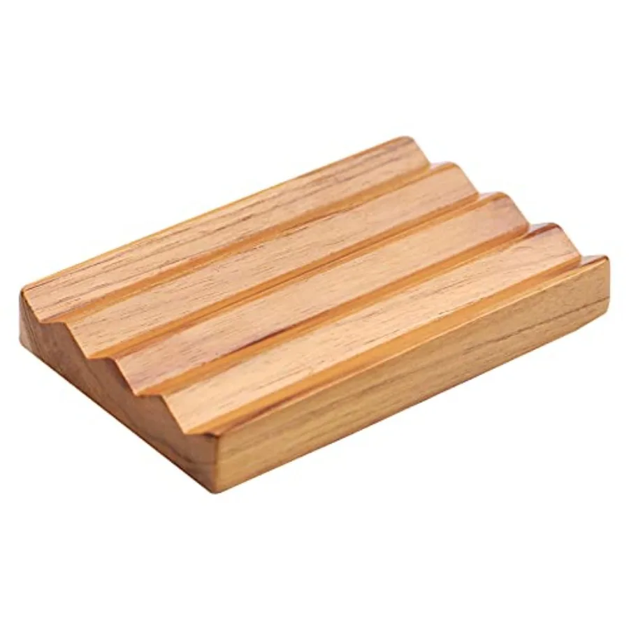 

Teak for Shower by, Wood Decorative Bath Soap Holder Heightened Base Design to Keep Soap Dry in Kitchen, Bathroom, Sink, Bathtu