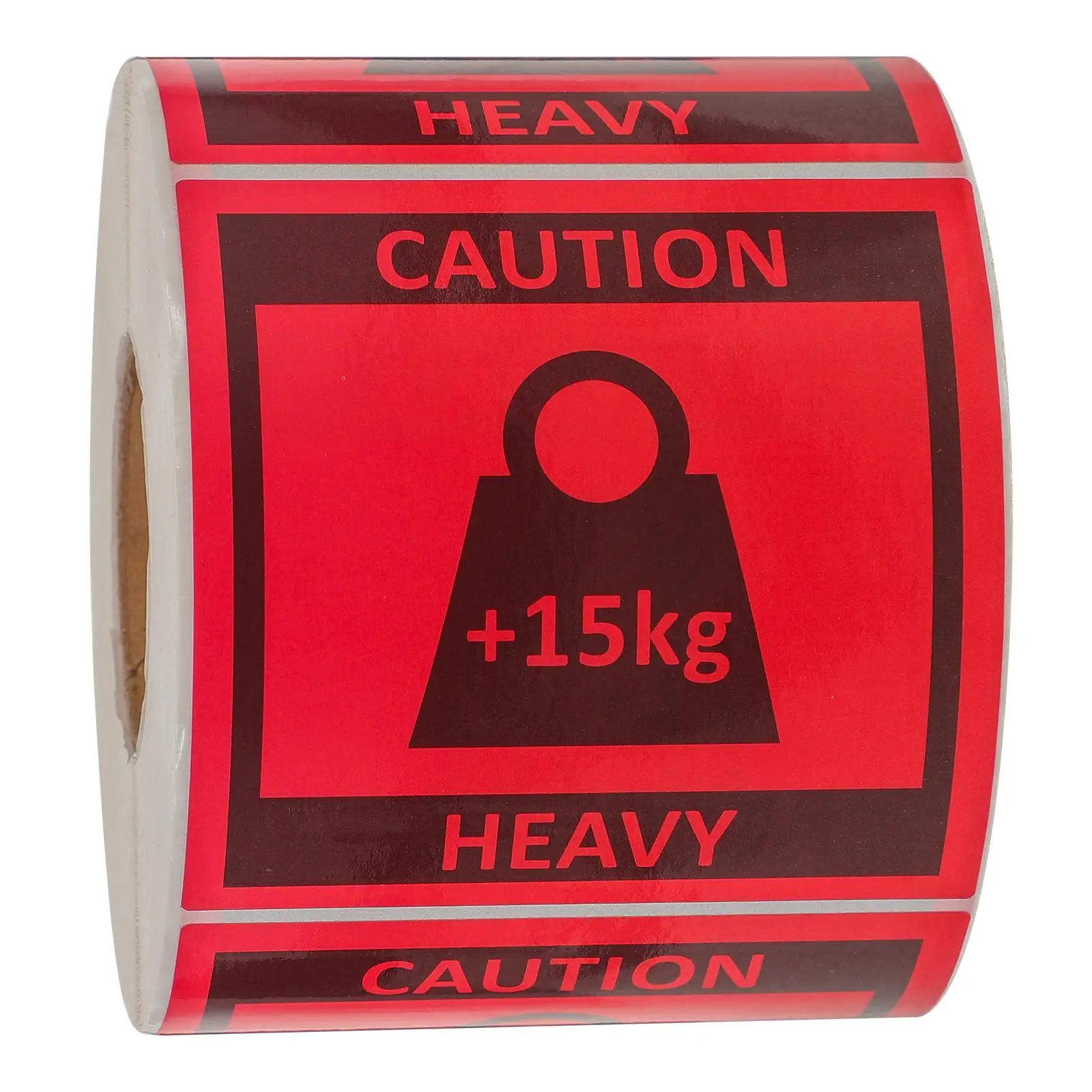 

500pcs Heavy Warning Labels 80x80mm Red Team Lift Stickers Shipping Boxes Equipment Moving Package Labels Caution