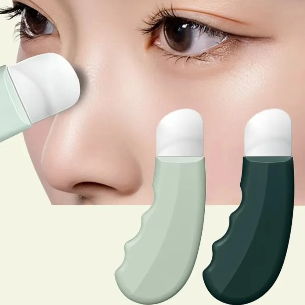 Strumento per la rimozione dei punti neri del viso per la pulizia profonda Rimuovi i punti bianchi Acne Raschietto per punti neri portatile Rimozione del sebo esfoliante