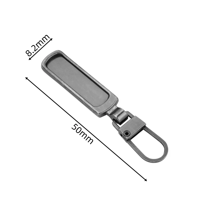 5/10 Stück Metall-Reißverschlusszieher, DIY-Näh-Reißverschlussschieber, Ersatz für Sofortreparatur, Universeller Reißverschlusskopf für Kleidung und Taschen – Detail 1