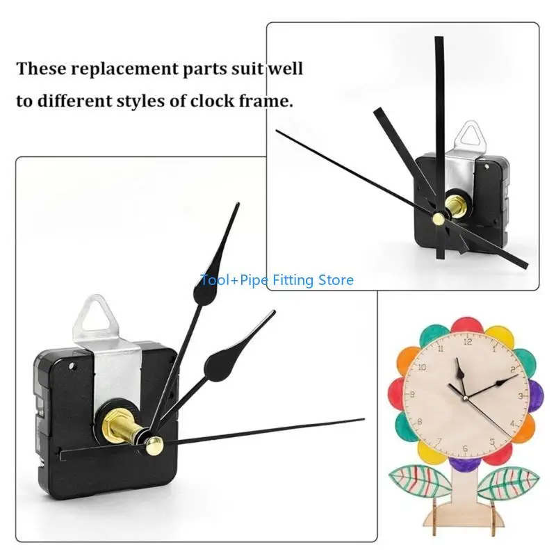 F92B Long Spindle Clock Movement Motor Replacement Kits Quiet Clock Mechanism Set for Battery Operated Wall Clock Repair Part