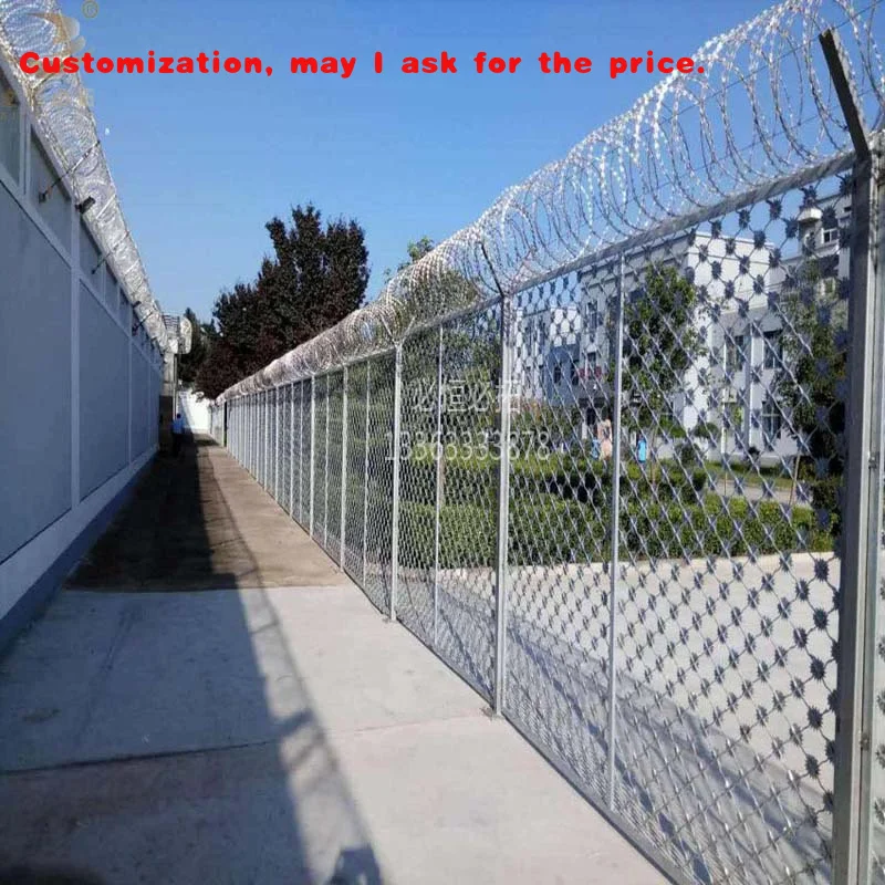 custom.Hot sale heavy-duty wire mesh fence-galvanized steel, used anti-corrosion of garden, school and stadium safety fences