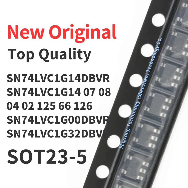 100 Pieces SN74LVC1G14DBVR SN74LVC1G17 SN74LVC1G08 SN74LVC1G04 SN74LVC1G02 SN74LVC107 00 32 66 125 DBVR SN74LVC1G126DBVR SOT23-5