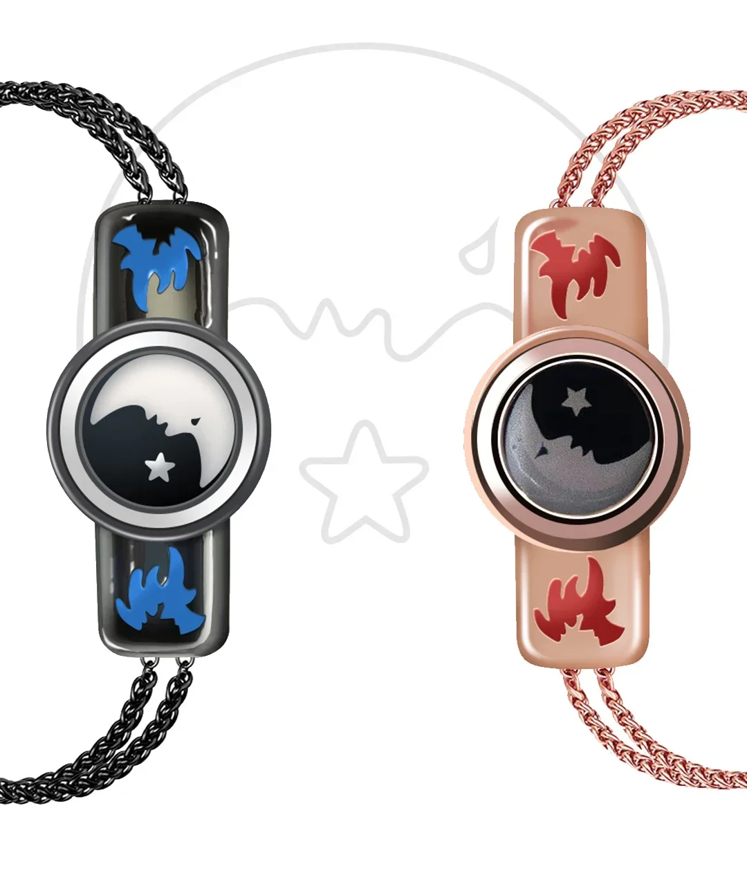 

OEM Smart Long-distance Touch Love Pairing Valentine's Day Gift Jewelry Set Bracelet for Couple Gift Bracelet Smart Bracelet