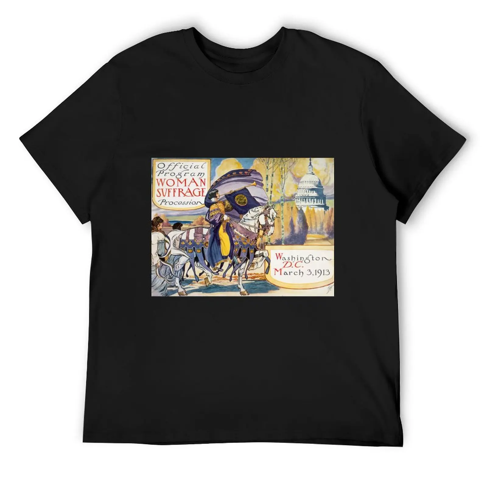 

Vintage Women's Suffrage Poster, 1913 T-Shirt aesthetic clothes tops custom shirt t shirts for men pack