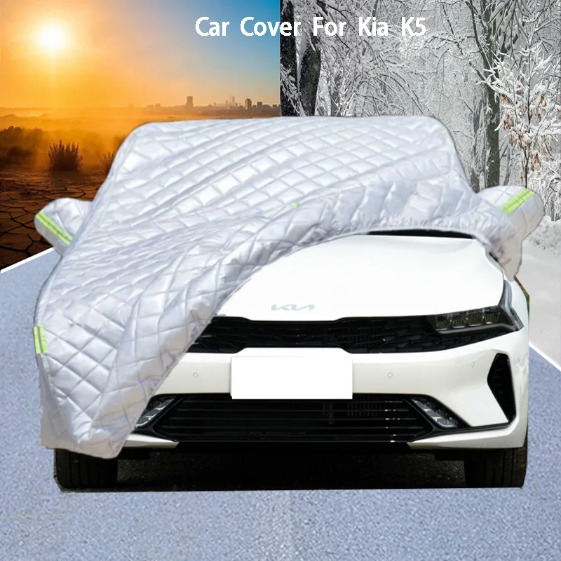 

For KIA K5 Car Cover Delivers Hail Protection, Scratch Guard, prevents paint Peeling Rain & Snow Resistance