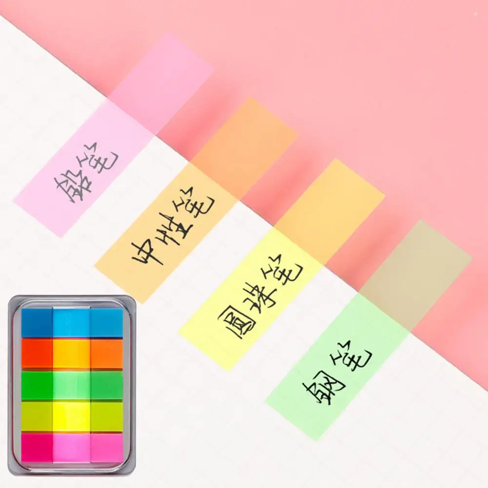 5 шт. индексный флаг, закладки, наклейки, водонепроницаемые флуоресцентные индексные язычки, флаги, офисные и школьные принадлежности