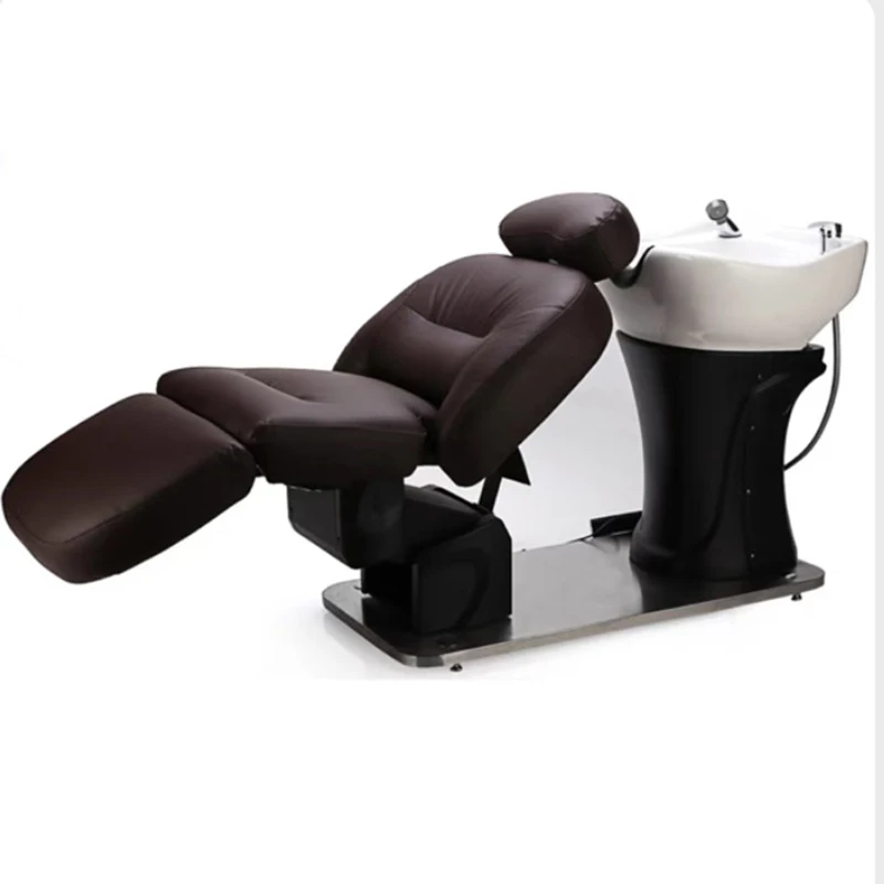 Barbershop Head Spa Shampoo Chair Massager Shampoo Hair Salon Chair Beauty Salon Reclining Electric Cadeiras Salon Furniture