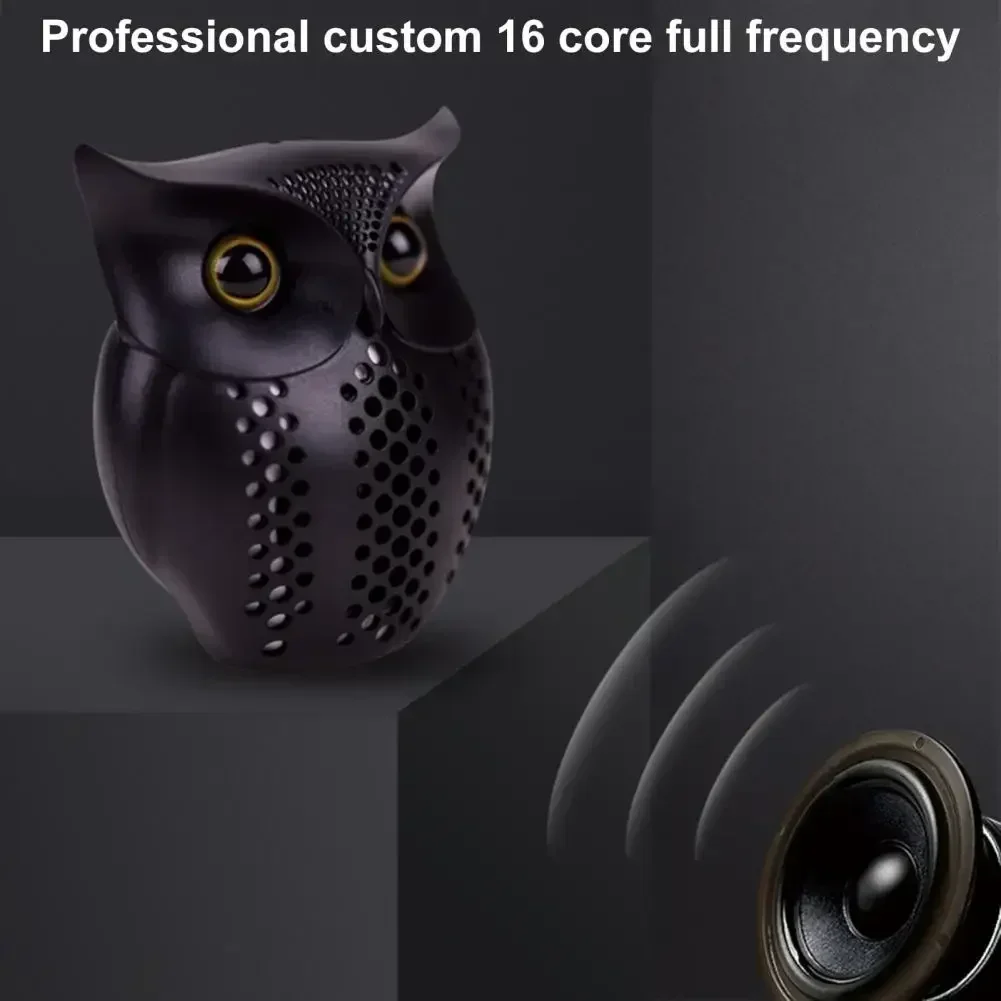 Mini Loudspeaker Bluetooth Speakers Bluetooth Speakers Bluetooth 5.0 Wireless Bass Subwoofer Music Player Owl Shape Portable