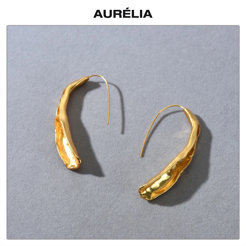 

Модные золотые, серебряные серьги с каплями воды, уникальный дизайн, женские дизайнерские минималистичные ювелирные аксессуары