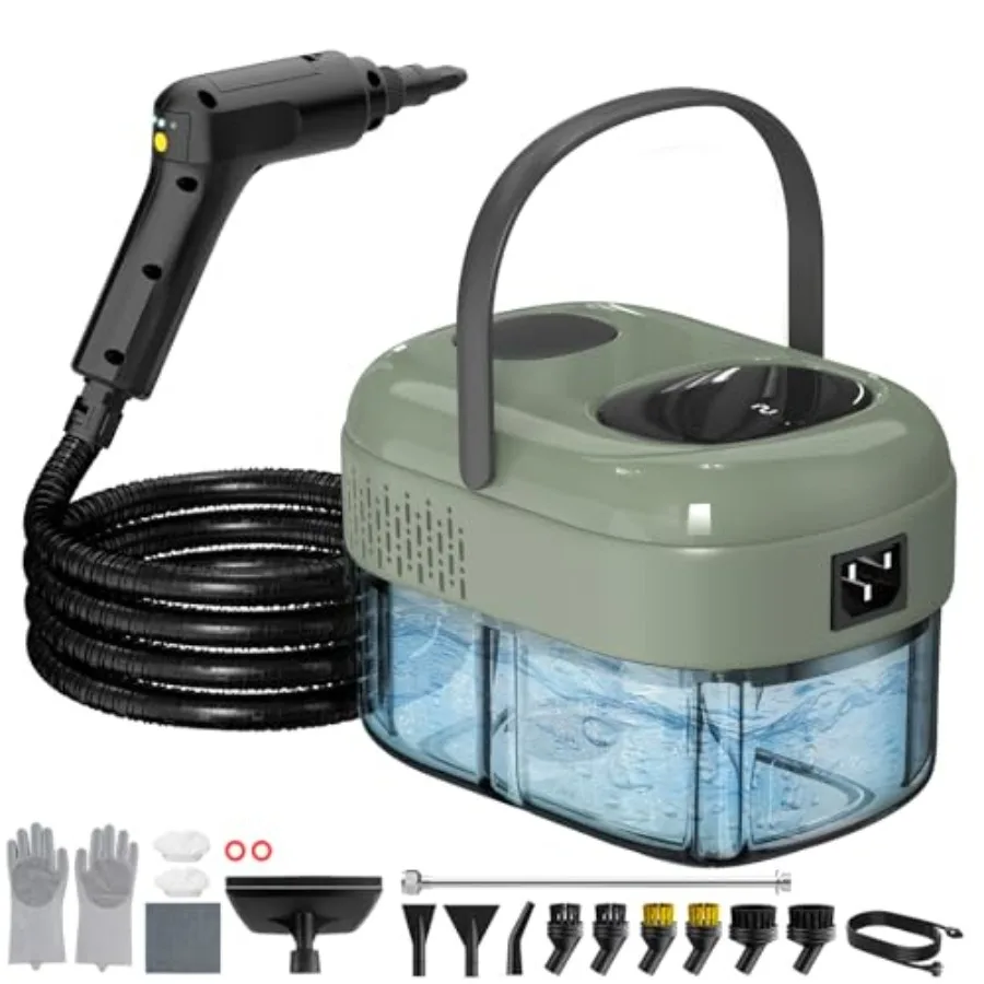 2500W Handheld Steam Cleaner 3-Level Adjustable Steam Cleaner for Home with 21 Accessories Multipurpose Portable Steamer Cleani