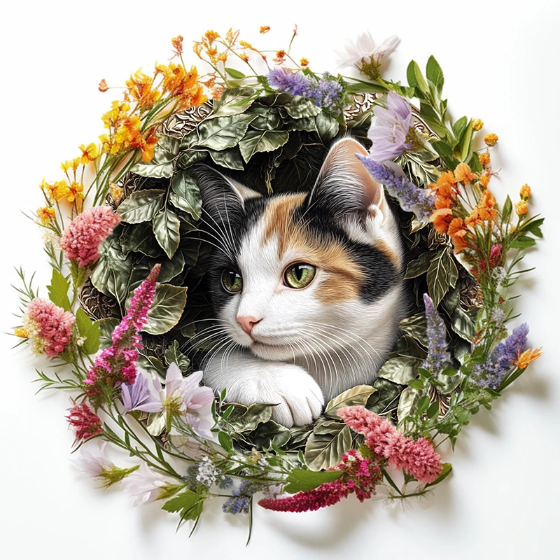 Customizable Circular Aluminum Pet Memorial Decoration - Premium Quality Pet Souvenir Tombstones for Cats & Dogs
