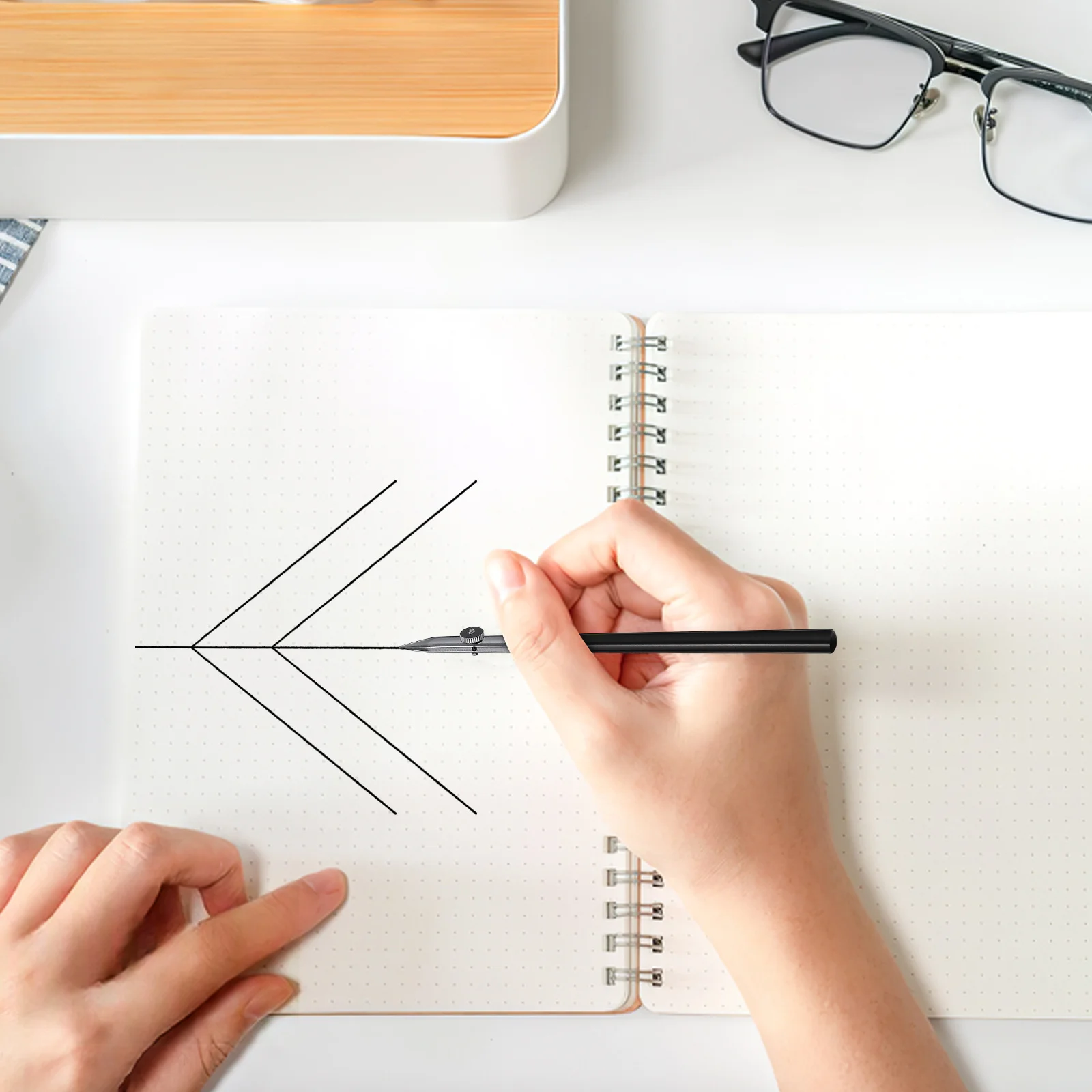 3Pcs Art Ruling Pen Kit Professional Adjustable Line Pen for Masking Fluid Acrylic Drawing Precision Straight Lines Sizes S M L