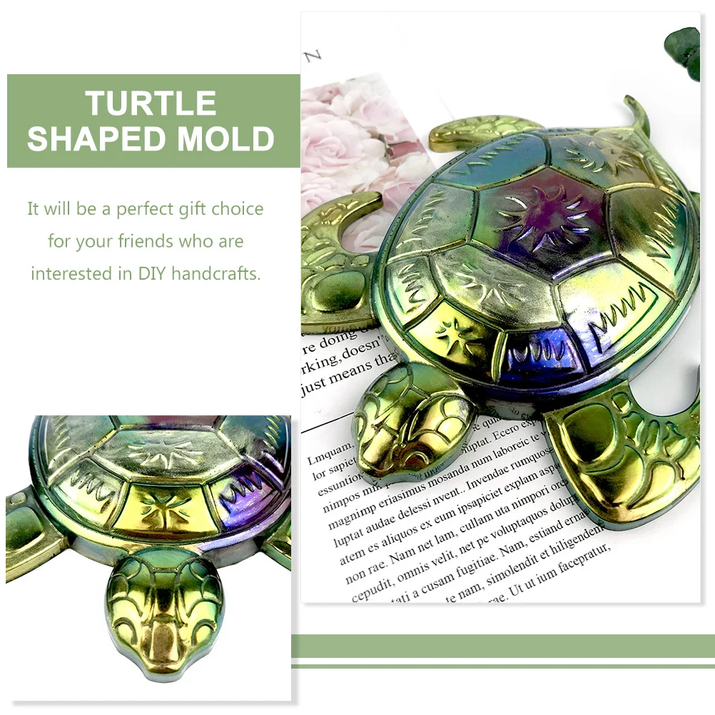 Turtle Wall Sculpture Stencil Sea Decor DIY Mold Tortoise Shaped Epoxy Blue Silica Gel