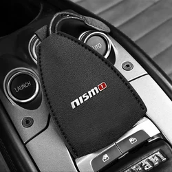 New Leather Keychain Pouch Pull Type PU Leather Key Bag Car Key Holder Case For Nismo Nissan Qashqai Juke X-trail Tiida Teana