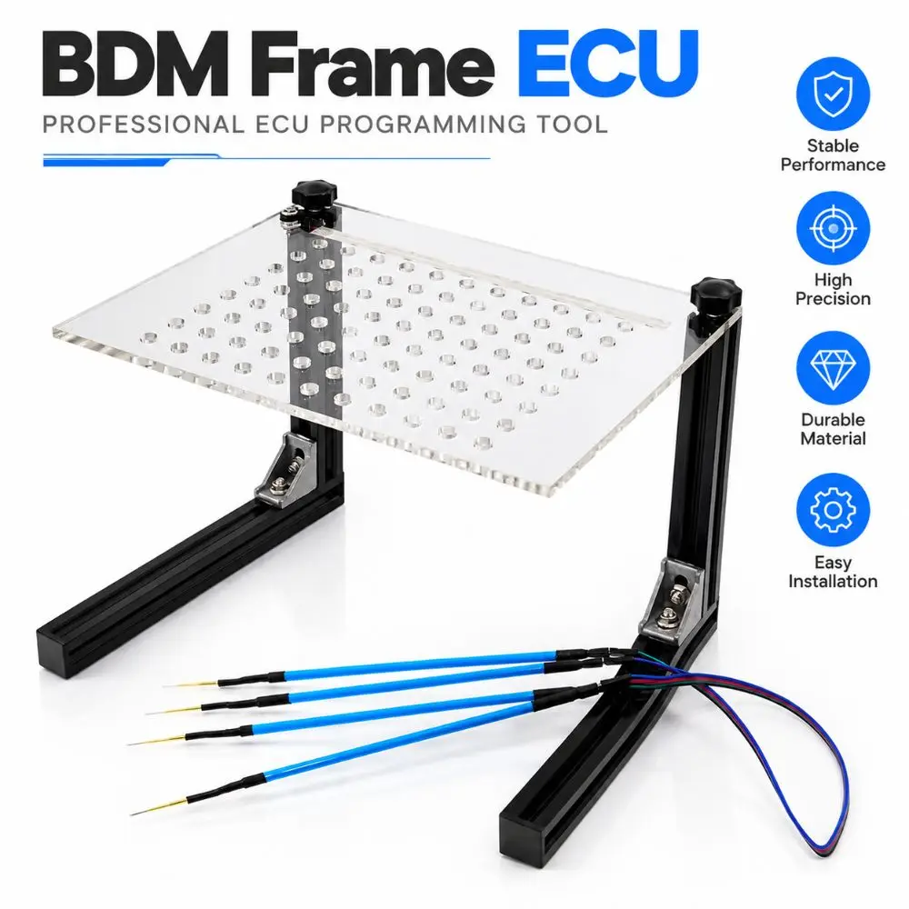 Durable Aluminum Frame BDM Frame Acrylic Plate Adjustable Height ECU Test Bench ECU Programming Stand for FGTECH KTAG KESS