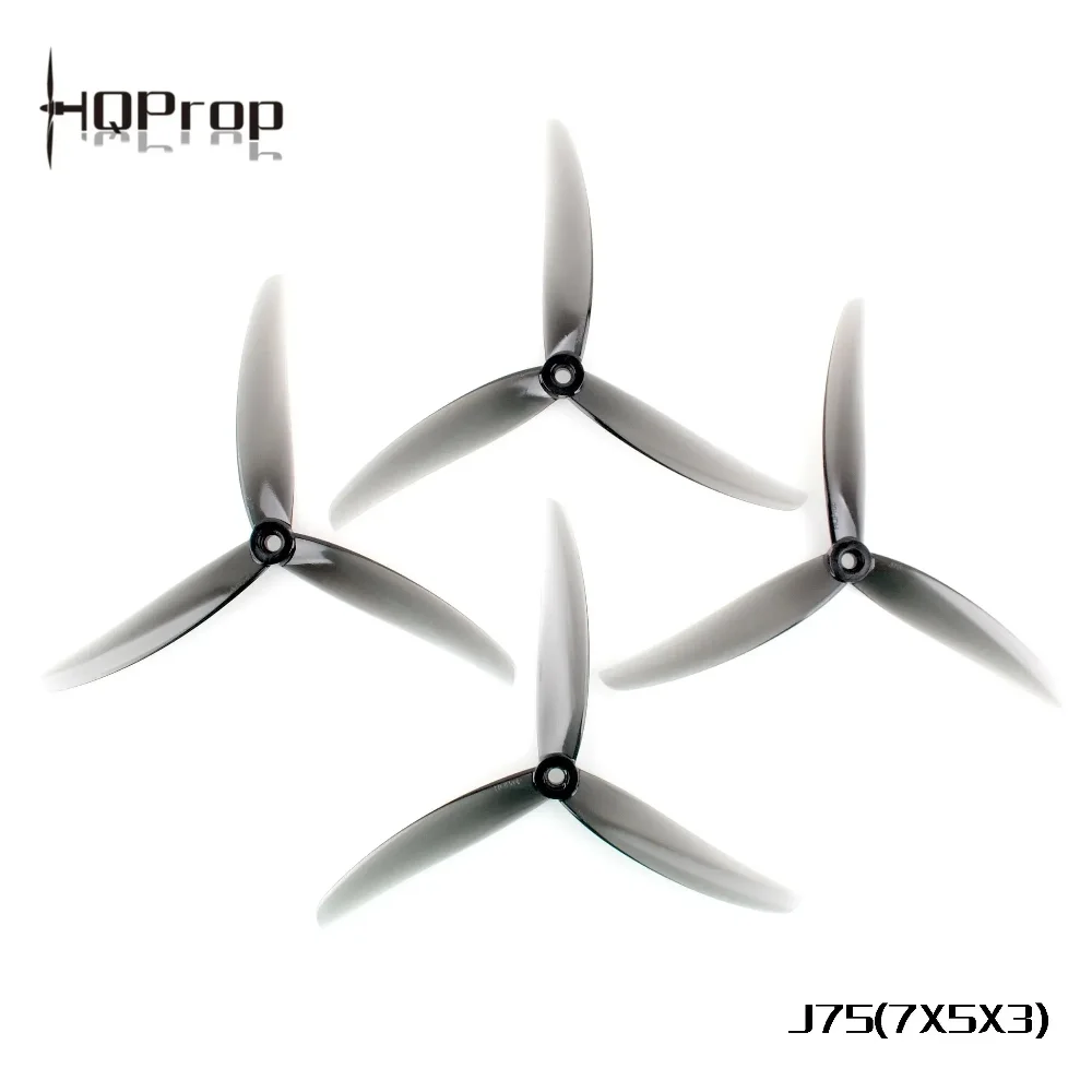 HQProp J75 7X5X3 7Inch 3-blade 5mm Shaft Racing Propeller Poly Carbonate for RC FPV Freestyle 7inch Long Range Drones DIY Part