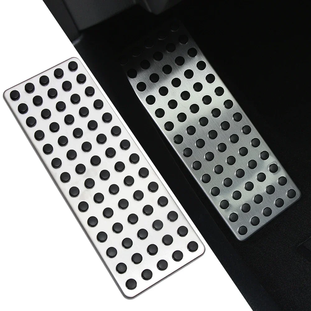 Car Styling Non Slip Foot Rest Plate No Drill Footrest Pedal Cover for Mercedes /Benz B C E S Cls Slk Cla Gla Glk Ml Gl Series
