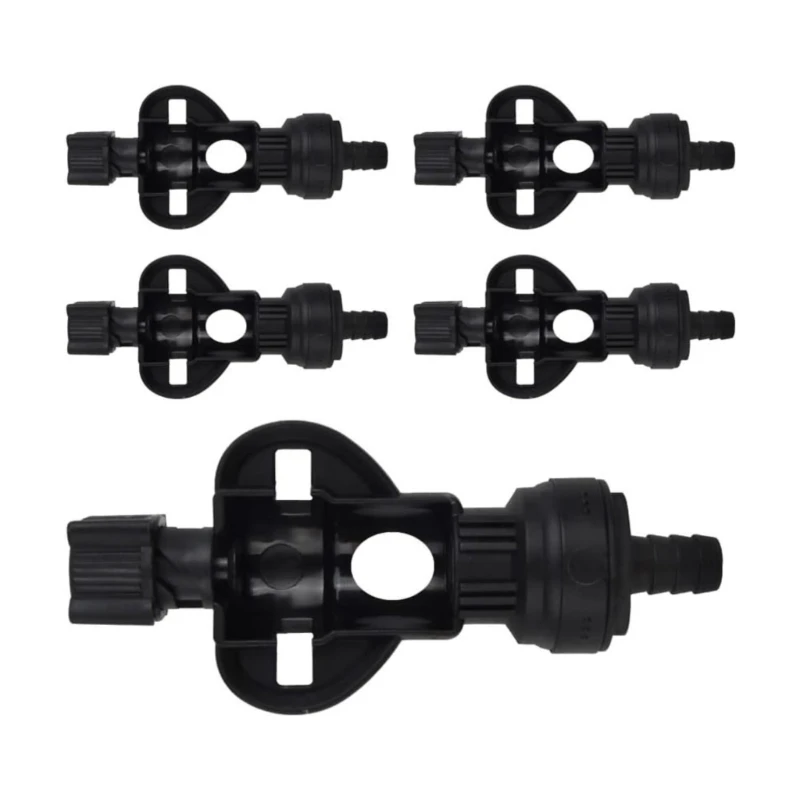 Pack of 5 High Pressure Resistant Butterfly Valves Adapters Beverage Dispenser Accessory for Industrial Pipe