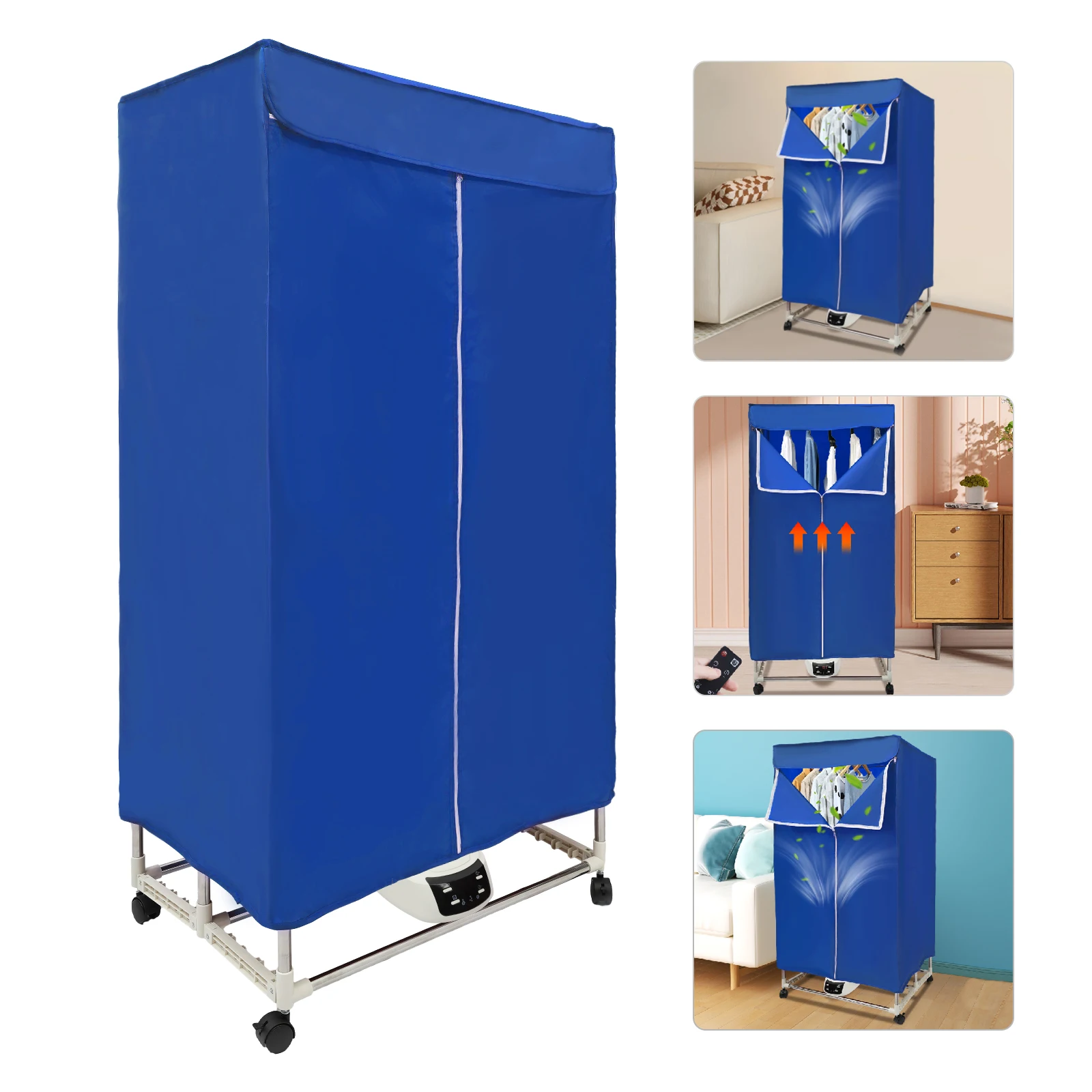 Wäschetrockner, Zyklusstrocknung, 220 V, Trockner, elektrischer Wärmepumpen-Trockner mit Timer, 3 Trocknungsstufen, Kleiderschrank, Heißlufttrockner, Wohnung