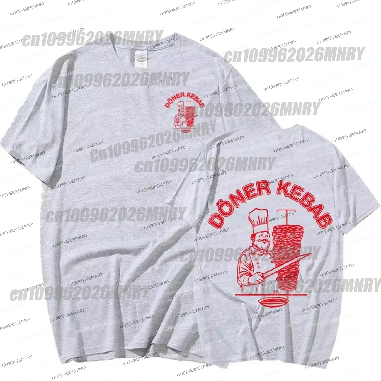 New Doner Kebab T Shirt Men's clothing Men Cotton Oversized T-Shirts Gothic Harajuku Summer Unisex Women Tshirt Streetwear