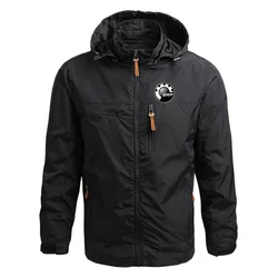 CAN-AM BRP 2022 Men's New Solid Color Windbreaker Jackets Outerwear Winter Autumn Waterproof Coats Zipper Hoodies Tops Clothes
