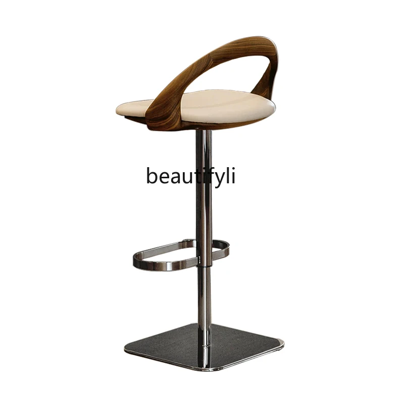 

Italian Bar Chair Home Minimalist Bar High Stool Lifting Front Island Stool