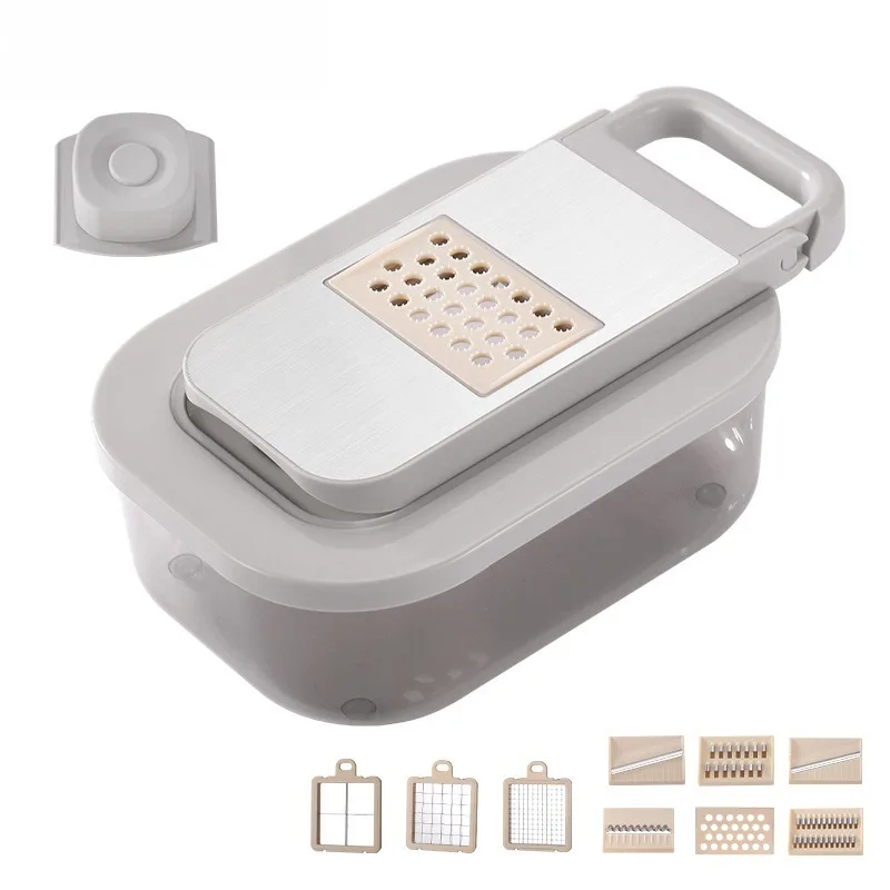 Vegetable cutting artifact, potato slicer, household shredder, grater, dicer, silk wiper