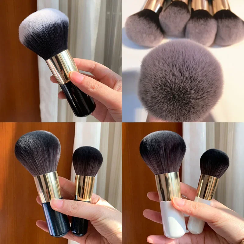 Pinsel Small Fat Pier Foundation Make-Up Pinsel Bb Cream Mushroom Pinsel No Powder No Mark Foundation Makeup Pinsel Schwarz Neu