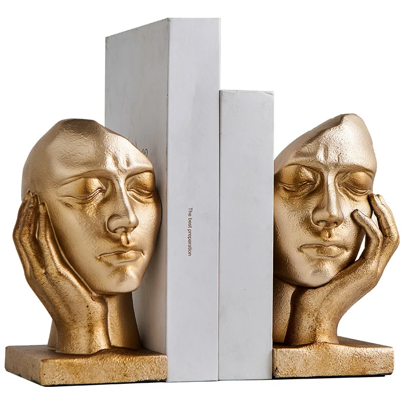 Resin Crafts, Perfect for Office, Living Room, Study, and Desk Decoration, High-end, Small-scale, Facial Decoration