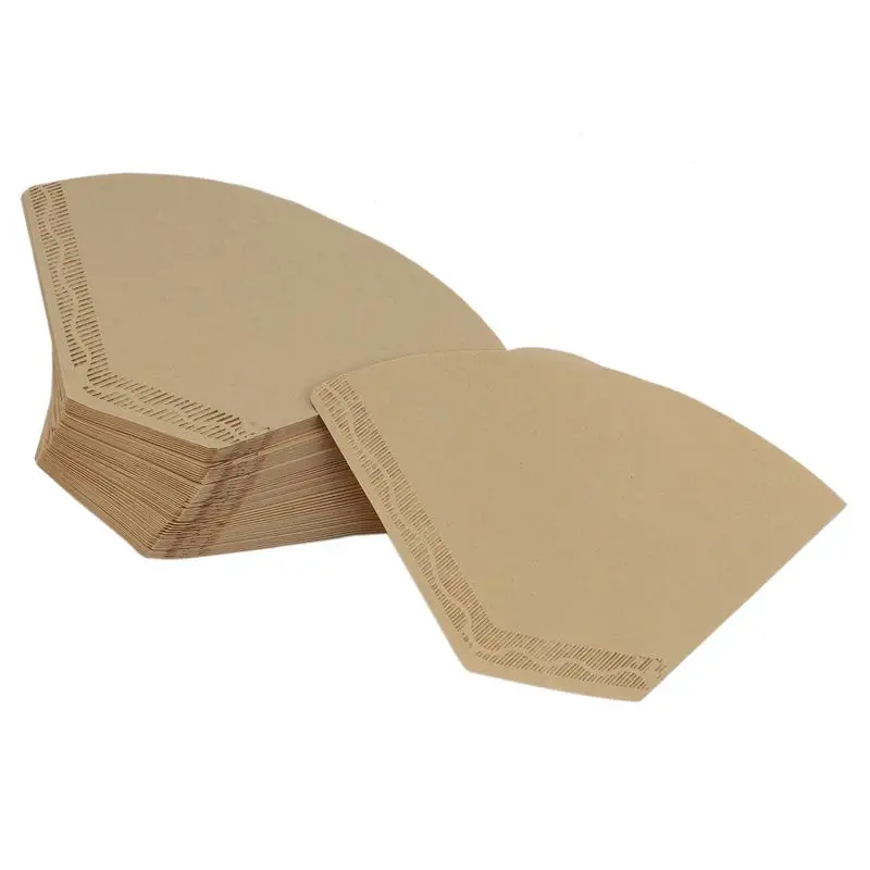 ABUL-500 Pieces Eco-Friendly Unbleached Original Wooden Hand Drip Paper Coffee Brewer 102 Coffee Filter Bag Coffee Maker