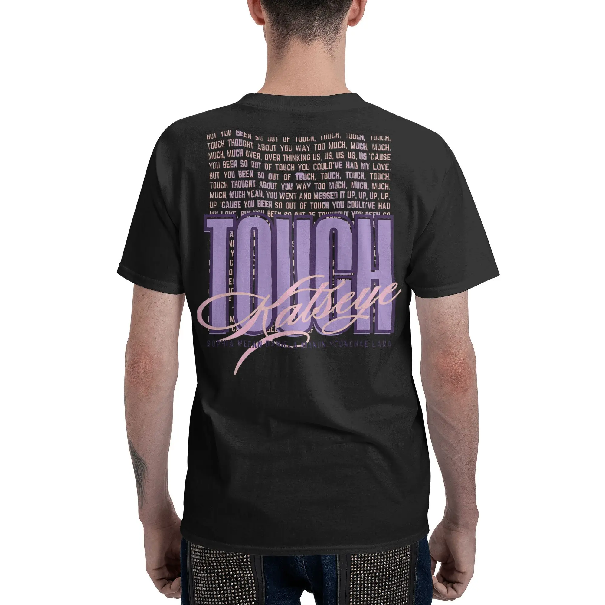 Touch Katseye T-Shirt Sommer Y2K Lustige T Shirts Baumwolle Beliebte T-shirt Für Mann Kurzarm Casual Tees
