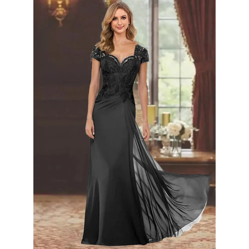 Customized Sheath Column Mother of Birde Dresses for Weddings 2026 Women's Sweetheart Elegant Evening Dress Ruched Party Gowns