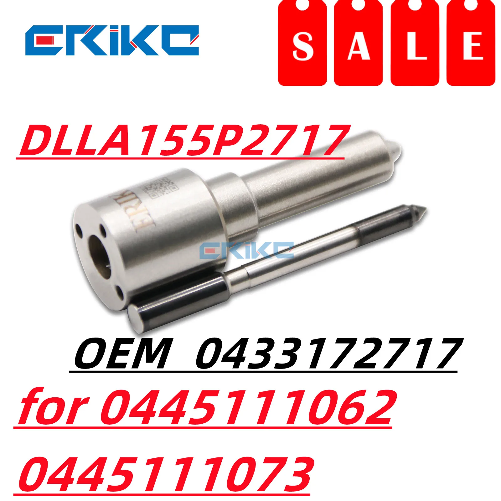 DLLA155P2717 0433172717 Diesel Injector Nozzle Tip DLLA 155 P 2717 Spare Parts Sprayer DLLA 155P 2717 for 0445111062 0445111073