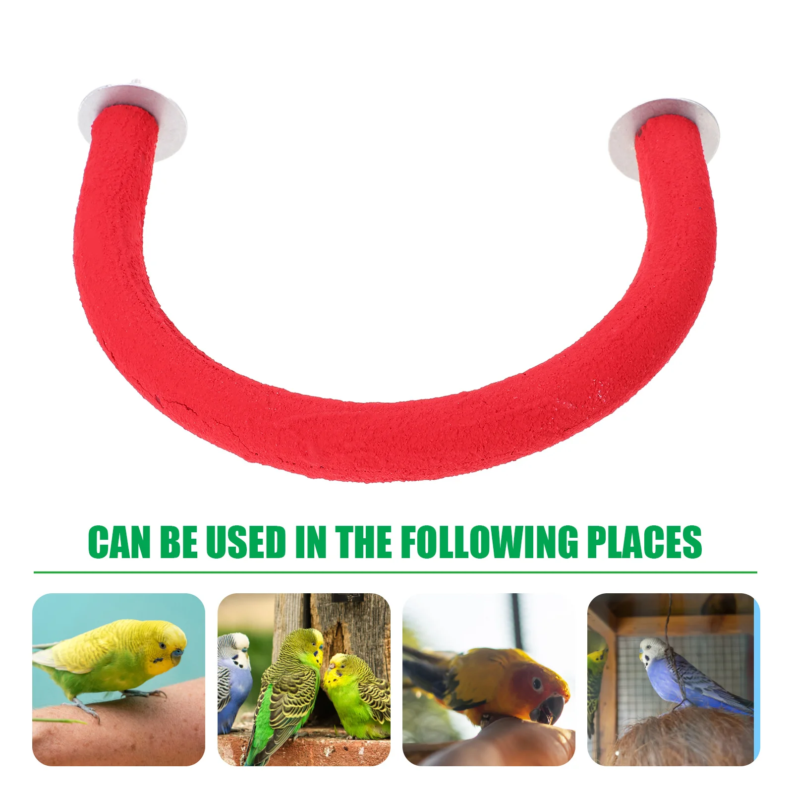 

Shaped Parrot Grind Stick Durable Standing Rod Climbing Play Stand for Small Birds Parakeets Cockatiels Parrot Grind Stick