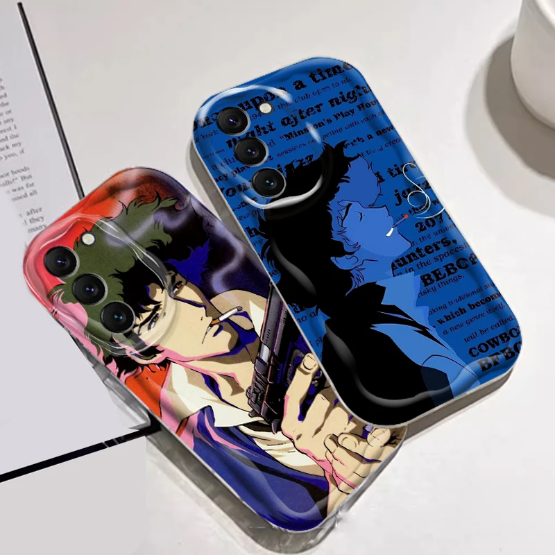 Cowboy Bebop Anime Comic Art For Samsung S24 S23 S21 S20 Ultra Plus FE A73 A72 A71 A51 A31 A05S A05 A04 5G Wave Oil Funda