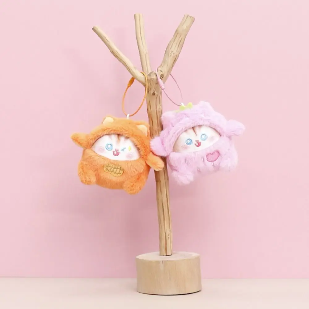 Accessorio da appendere Zaino Ciondoli Frutta Gatto Peluche Cotone PP Morbido Gatto Peluche Portachiavi Cartone animato Morbido Peluche Bambola Decor