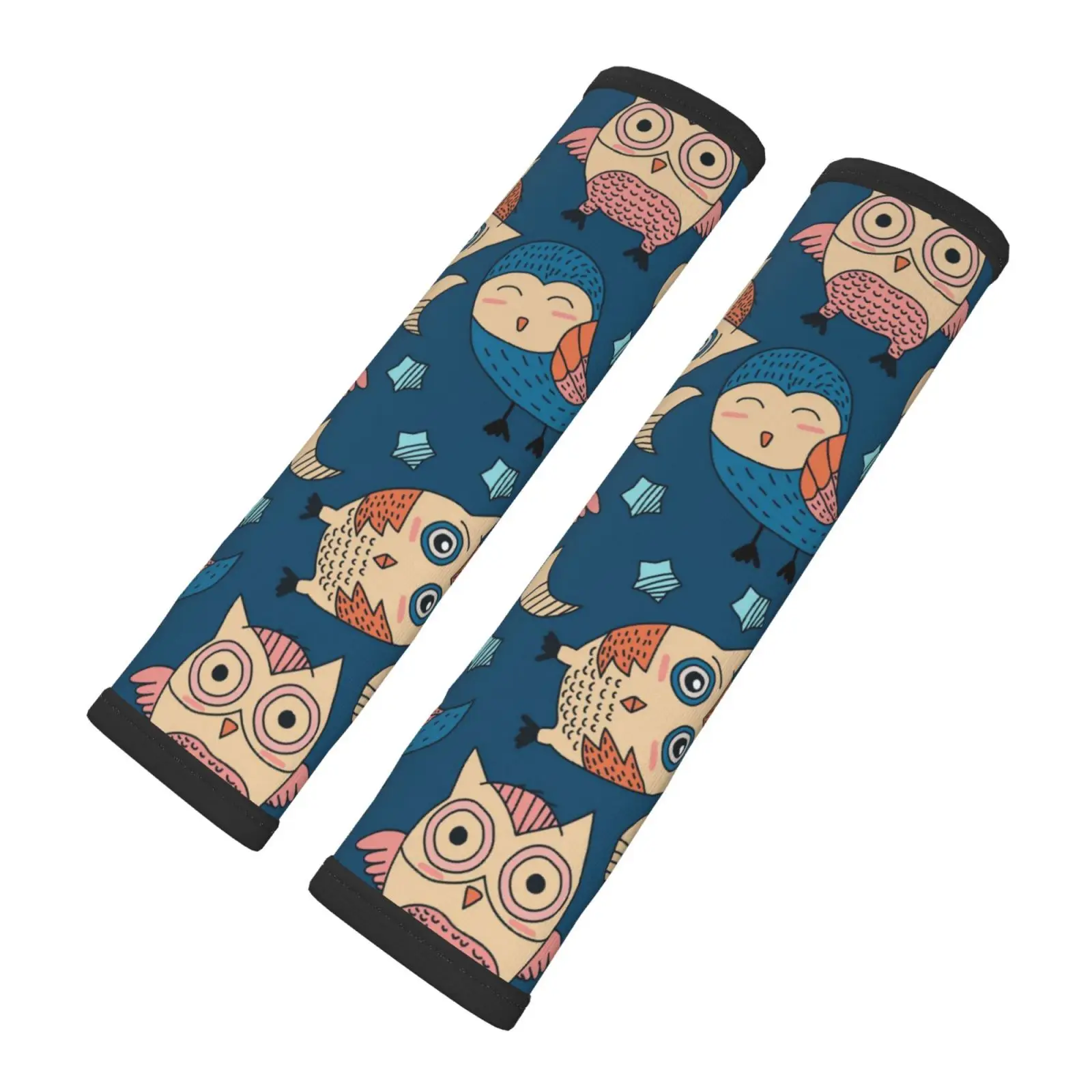 

Набор из 2 предметов с рисунком совы, накладки на автомобильные ремни безопасности, защита плеч, удобные лямки, ремни для багажа