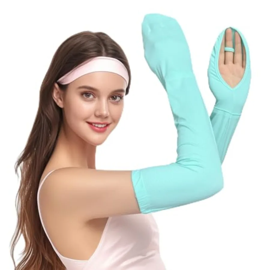 

UPF 50+ Arm Sleeves for Women- Sun Protection Sleeves to Cover Arms with Ice Cooling for Outdoor