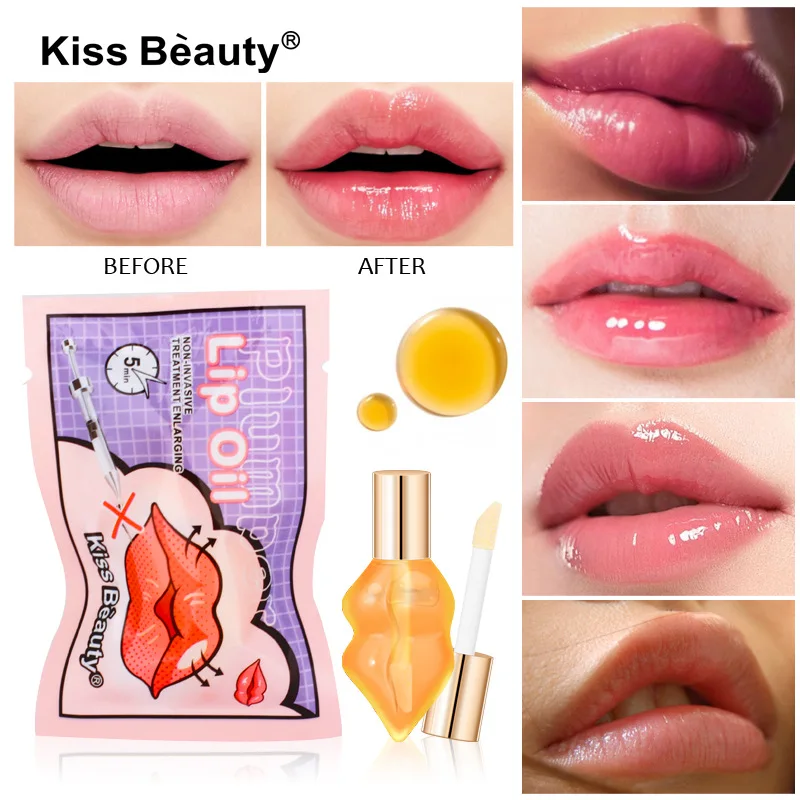 New Lip Plump Serum Instant Increase Elasticity Lips Plumping Gloss Oil Long Last Moisturizing Reduce Fine Lines Sexy Lip Makeup