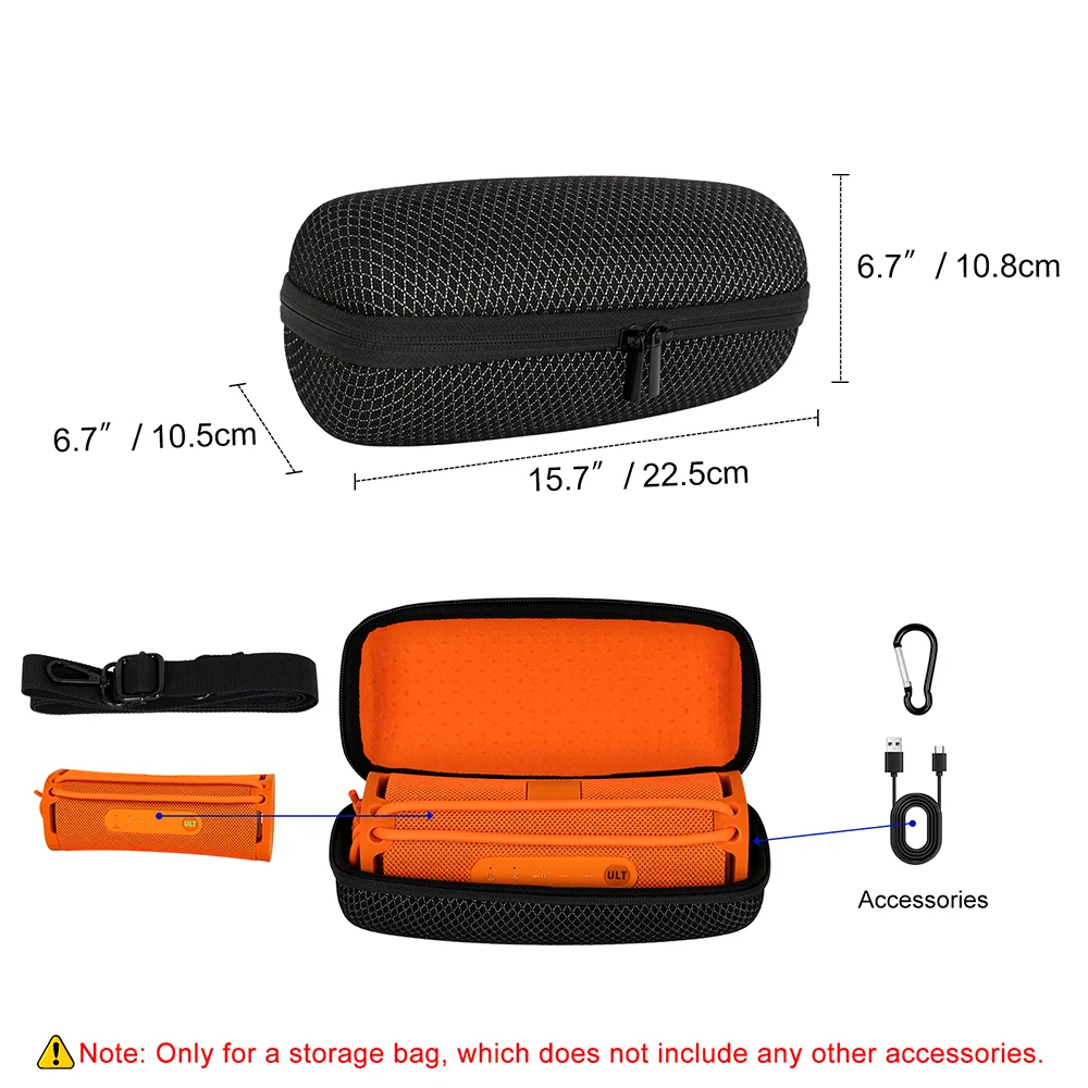 Portable Bag for Sony ULT FIELD 1 Speaker Sound Permeable Bags for JBL Charge5 Outdoors Travel Carrying Transparent Case