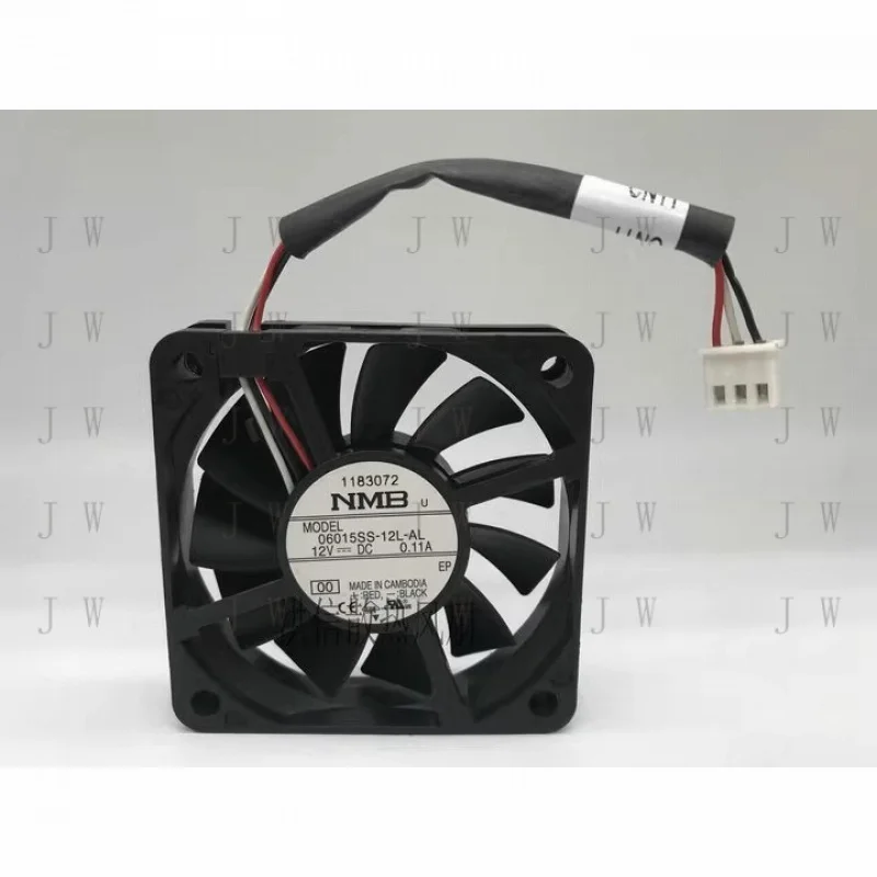 

DDW 1PCS for NMB 06015SS-12L-AL DC12V 0.11A UPS Power Supply with 6cm Alarm Cooling Fan