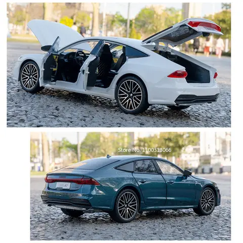 1/24 A7 Legeringsmodell Billeksaker Bakhjulsdragning Framhjulsstyrning Bilar med Ljudfordon för Barn Samla Gåvor 12 best sales Mazda 626 modellleksak - №10