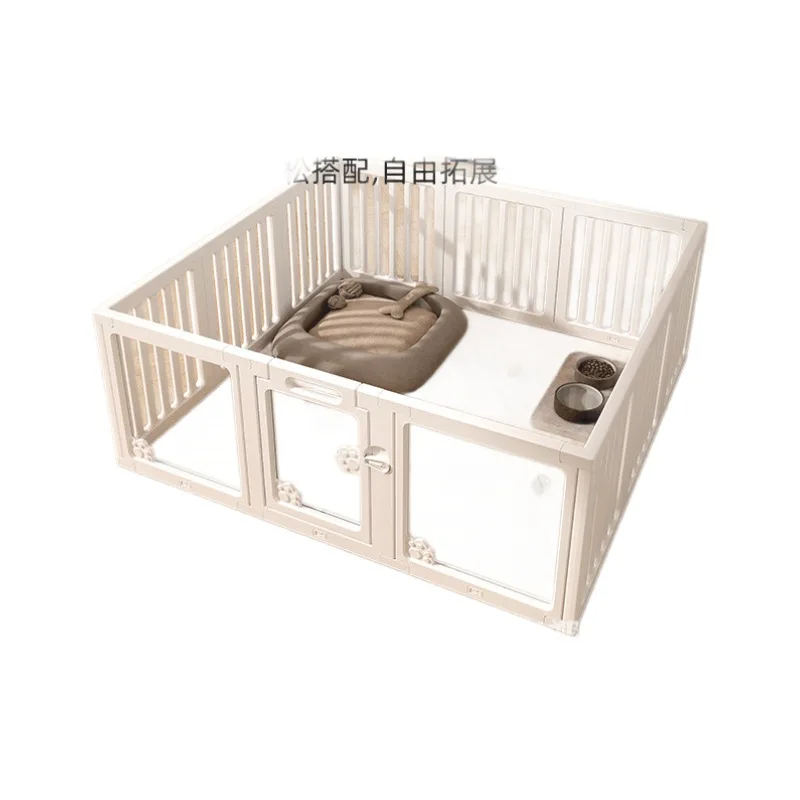 

High Quality Adjustable Clear Acrylic Plastic Dog Playpen Indoor Transparent Pet Fence for Dog dog cage for large dogs