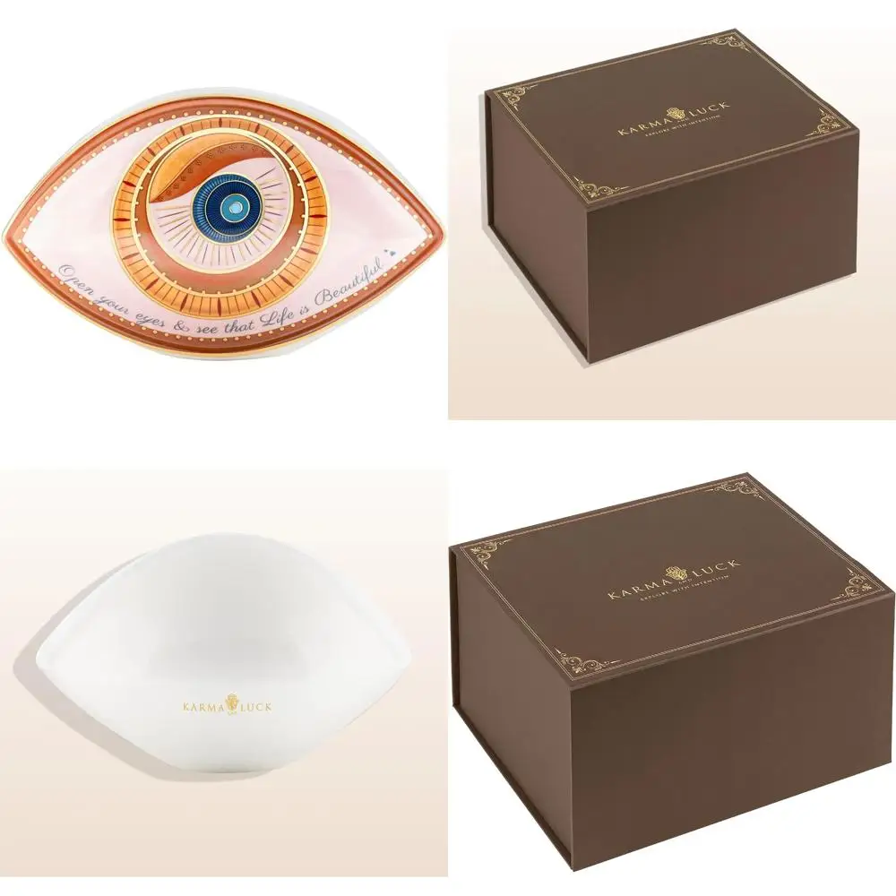 

Evil Eye Ceramic Statue: Embrace Positivity and Enhance Home Decor with This Beautiful Luck Charm (Size: 20 x)