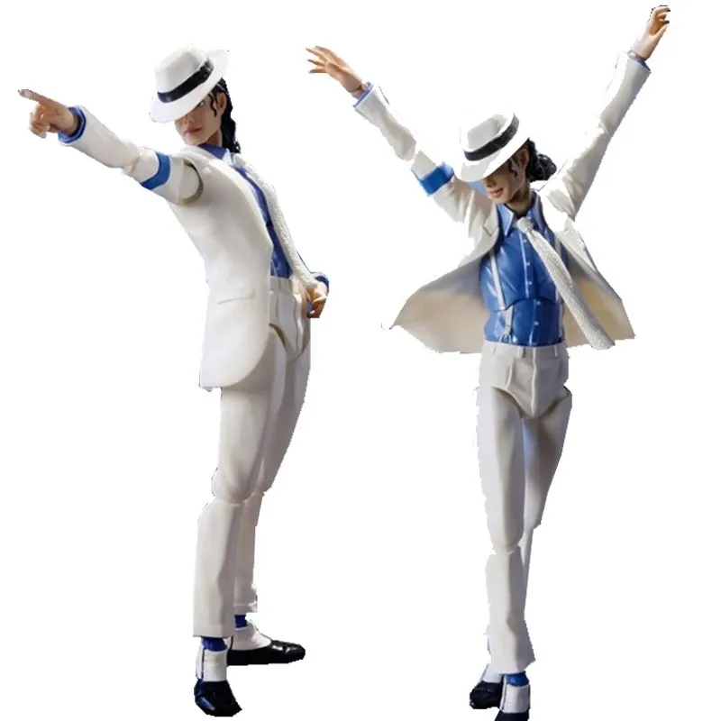 Michael Jackson Smooth Criminal Moonwalk PVC Action Figure Collectible Model Toys Figma 096 Michael Jackson MJ Thriller