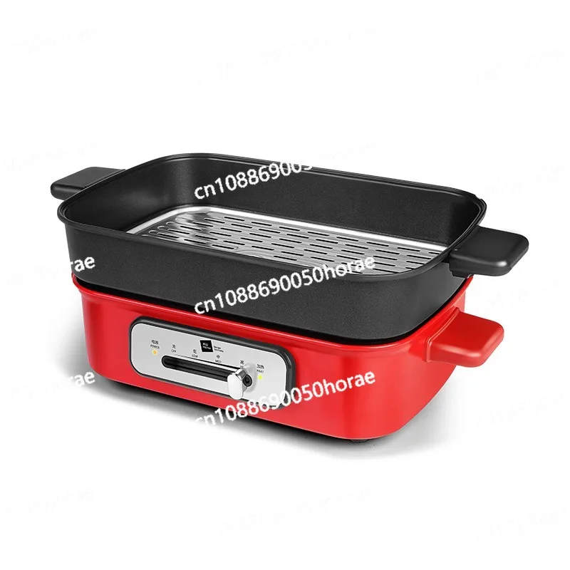 Multi Functional Cooking Pot Household Split Type Electric Hot Pot Sanding Cloth EC5002 Non Stick Electric Baking Tray