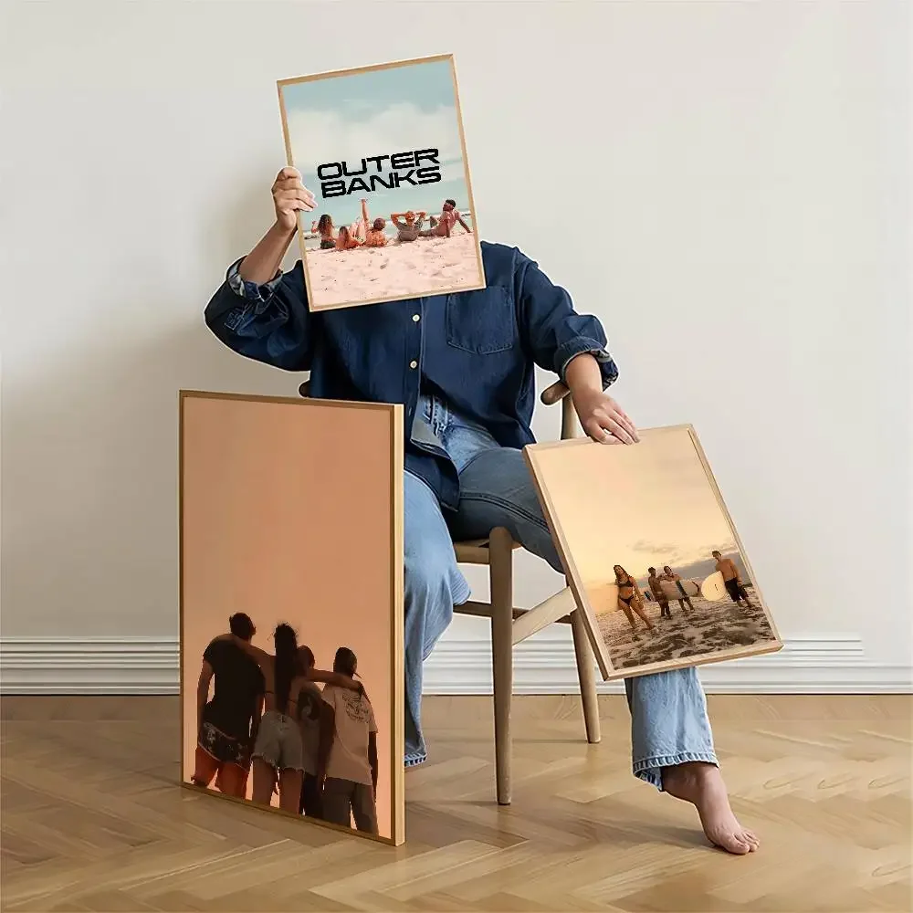 O-Outer B-Banks فيلم تلفزيوني ملصقات لاصقة ريترو كرافت ورقة ملصق DIY بها بنفسك غرفة بار مقهى الجمالية الفن طلاء جدران